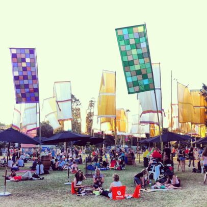 flags at WOMADelaide