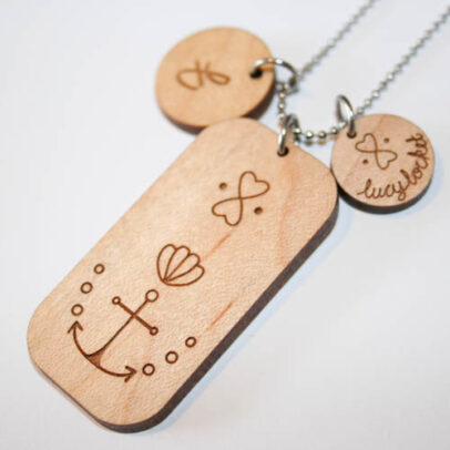 marry me to the sea monogram tag by Lucy Locket