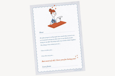 Peppermint lover letter template