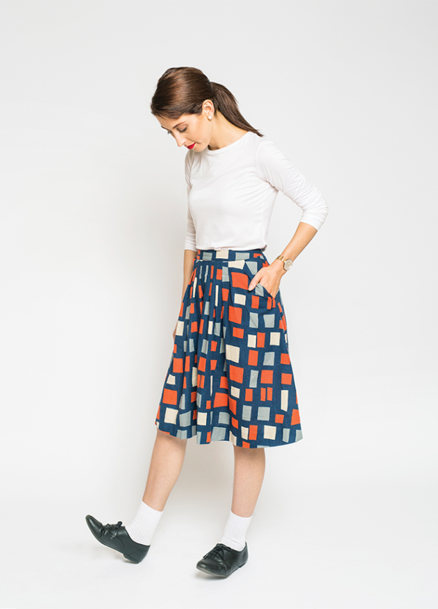 Free vintage skirt sewing pattern - Peppermint