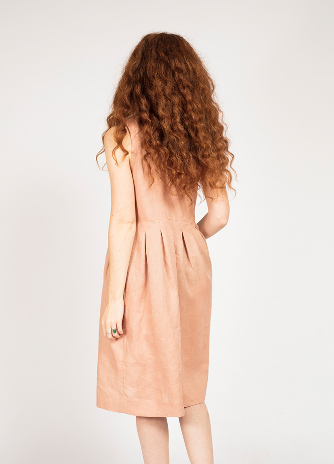 pleated summer dress