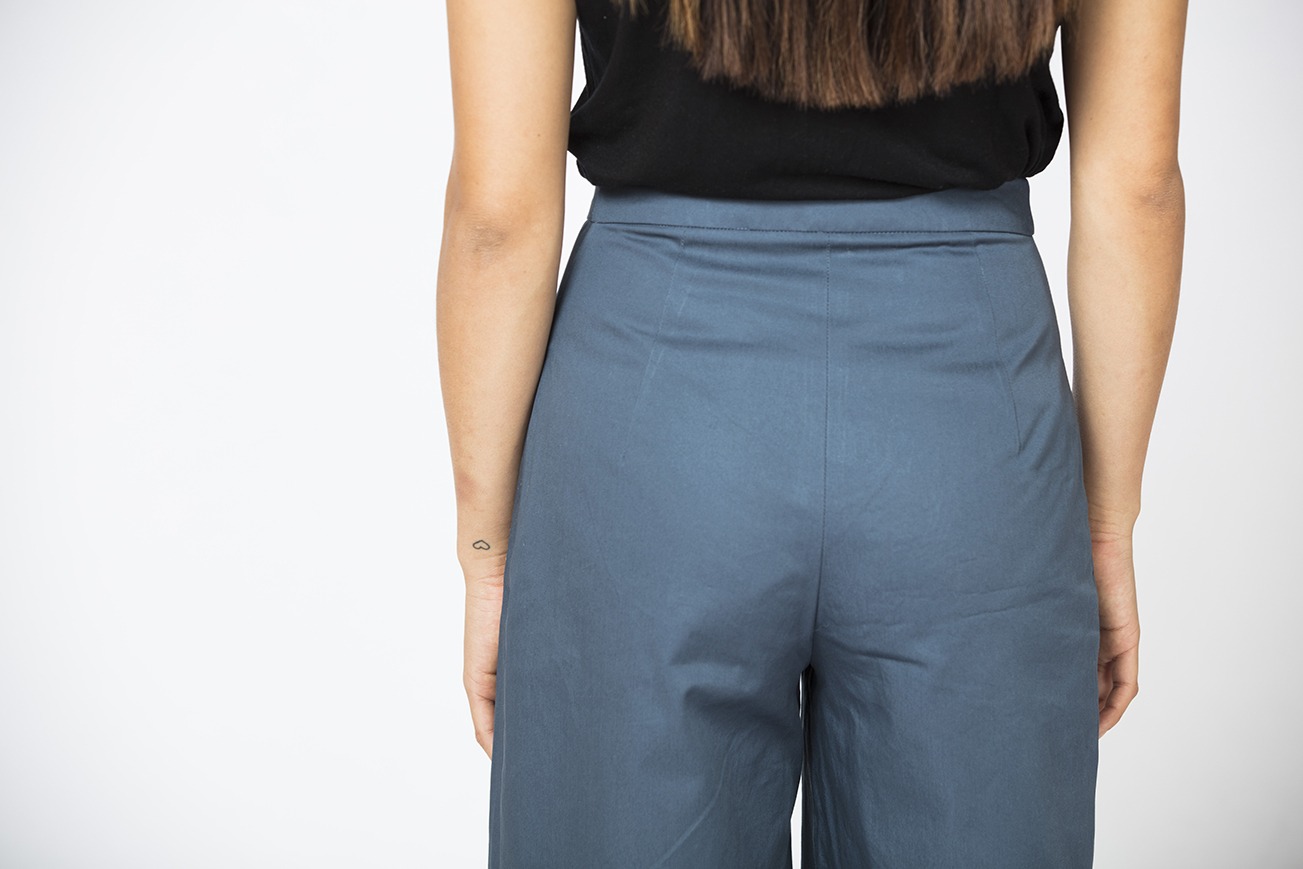 DIY Wide Leg Pant, Hena Trousers Elasticated Waist Sewing Tutorial