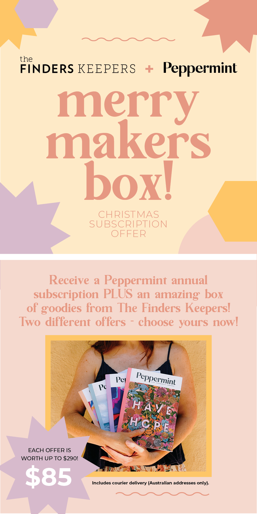 The Finders Keepers Christmas Subscription Special 2020! peppermint