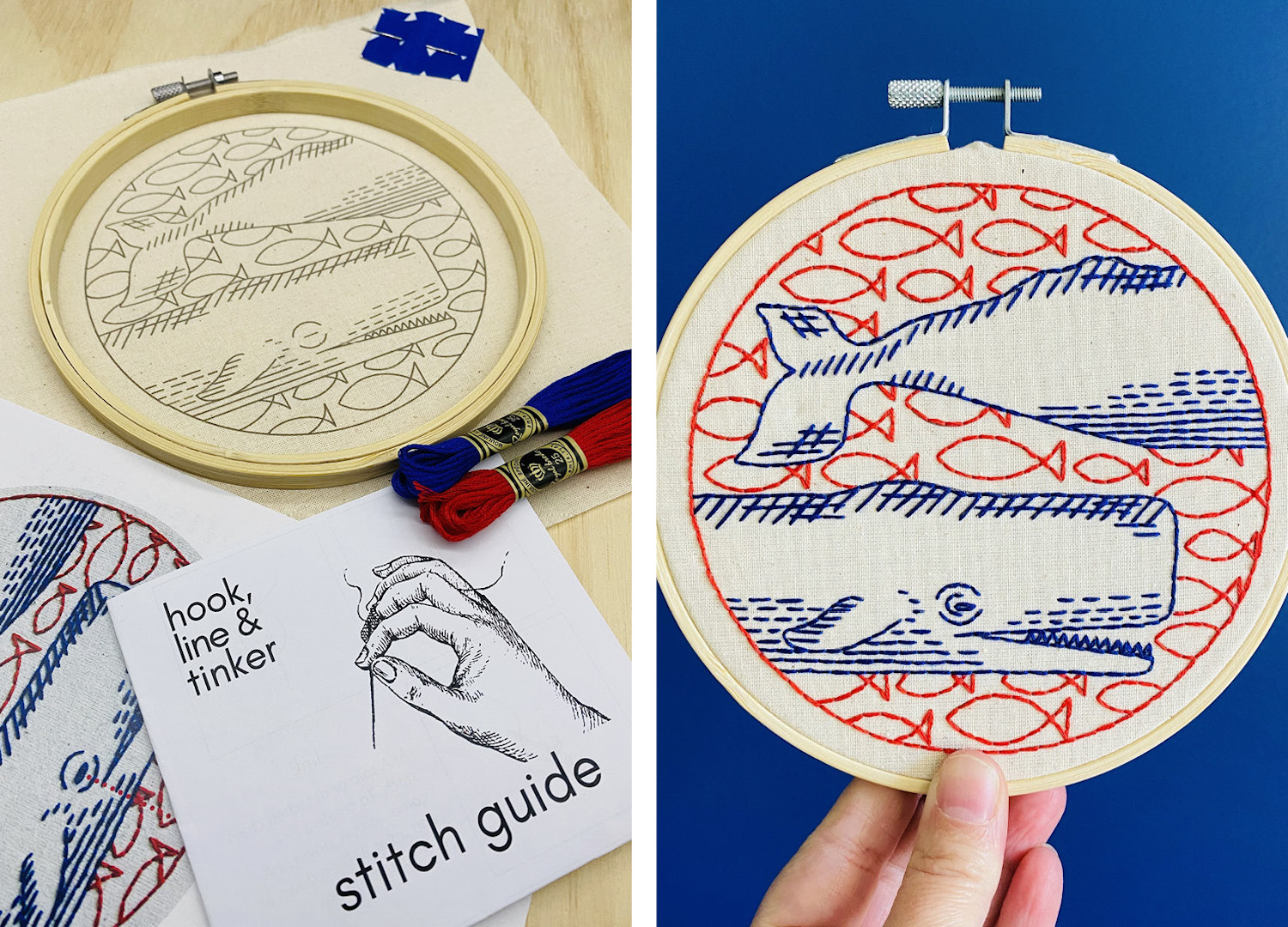 Brynn and Co LOVE embroidery hoop - Hello! Hooray!