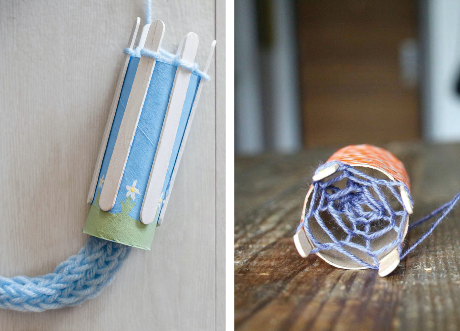 Toilet Paper Roll French Knitting DIY - Incredibusy