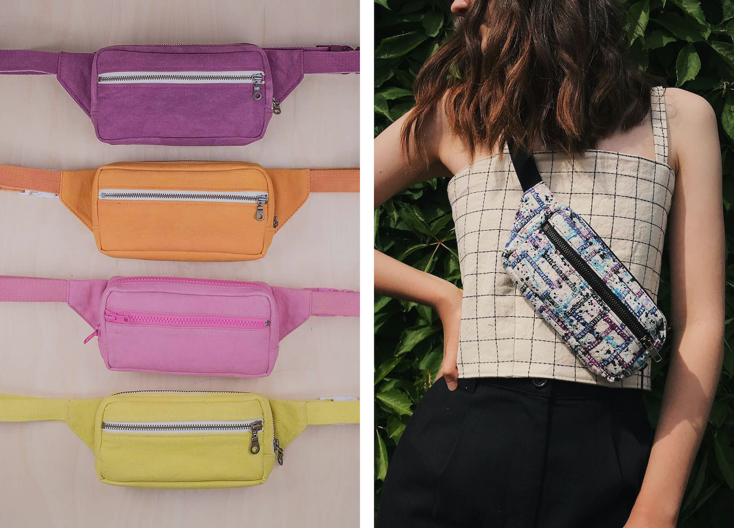 Hamrohemp Hemp & Cotton Bum Bag – Fanny Pack, Ethnic Print, Handmade In Nepal