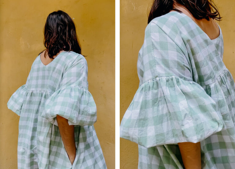 Take It or Sleeve It With This Fun Peppermint Bowen Dress Sleeve Hack!