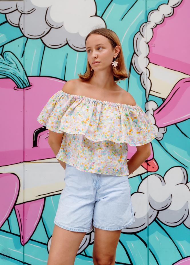 Valentine Ruffle Top