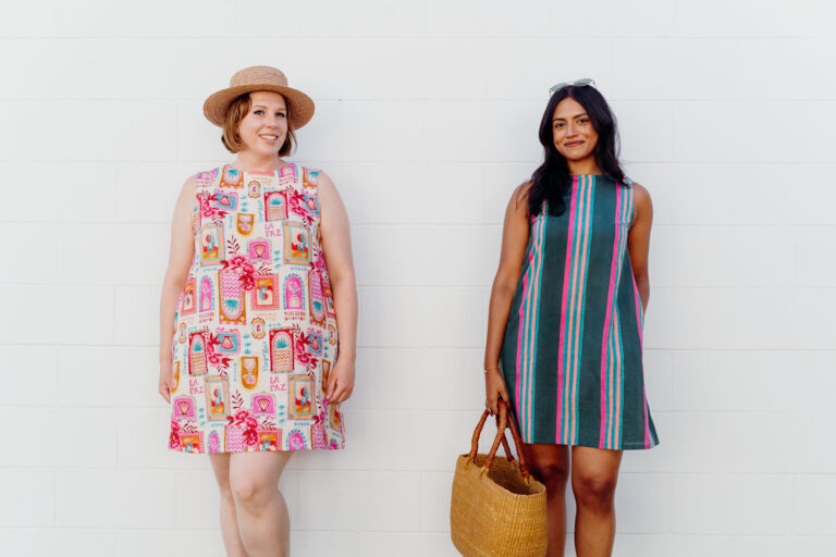Seeking a simple sew with sensational style? Feast your peepers on the Peppermint Myrtle Shift Dress!