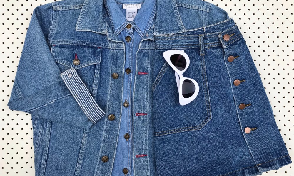 Never ever pay retail and Peppermint: op shopping denim jacket