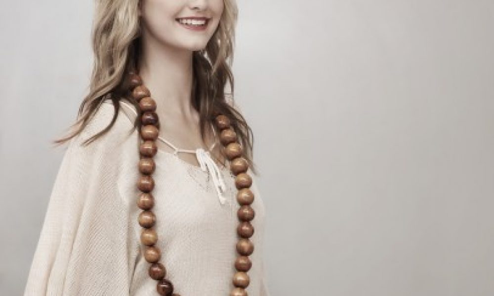 Mary in Lore Lore knit dress and Paro Paro beads