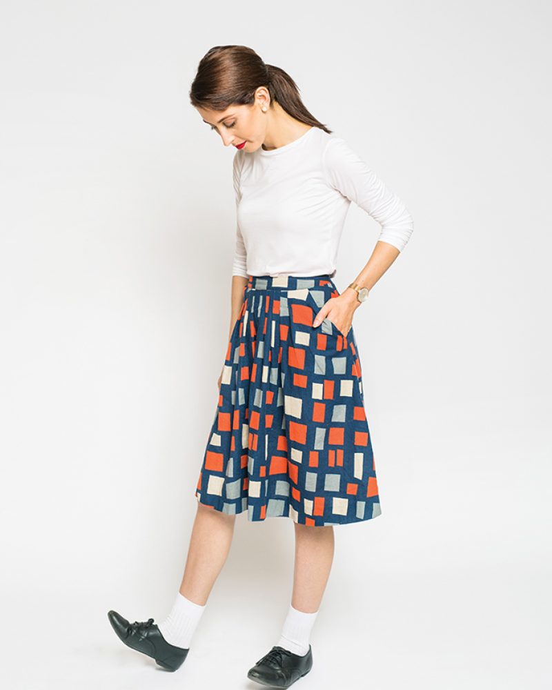 Free vintage skirt sewing pattern - Peppermint