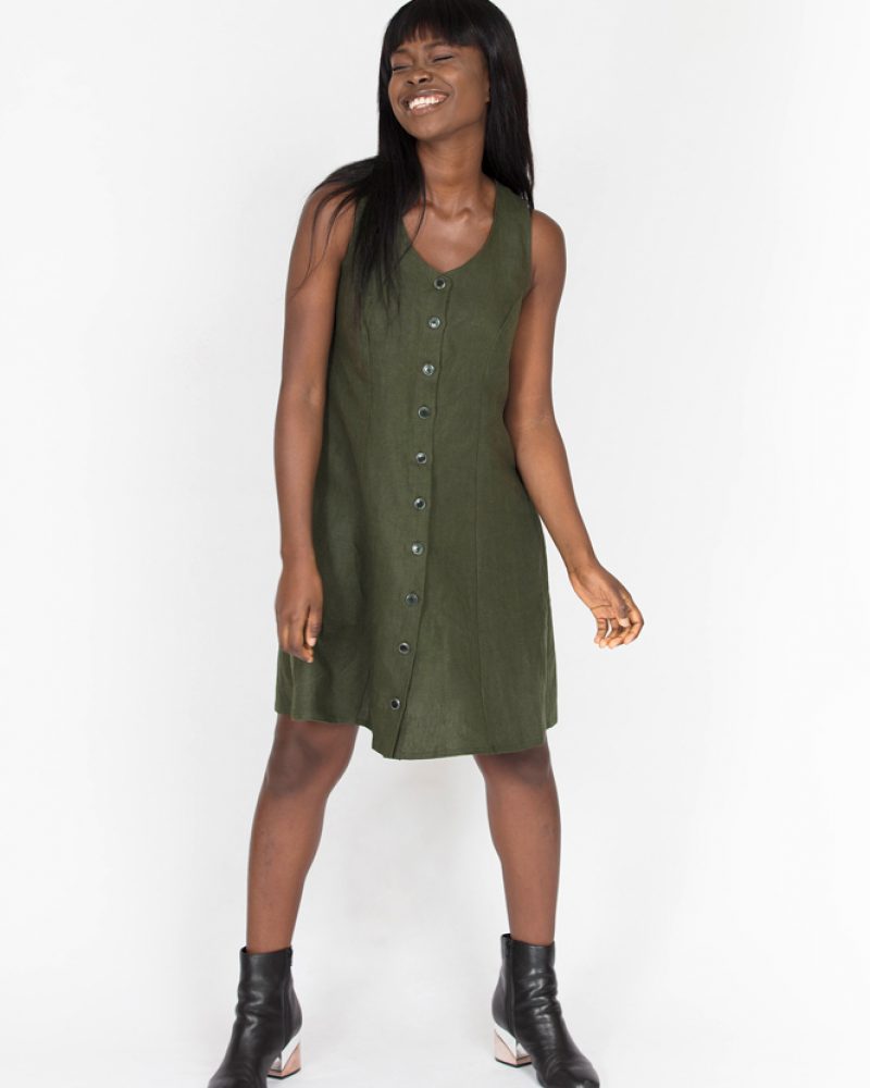 Free Button up dress sewing pattern