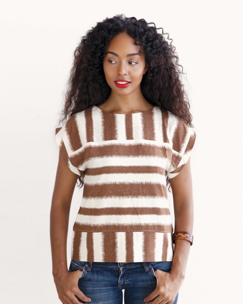 Peppermint sewing school Issue 25 boxy top