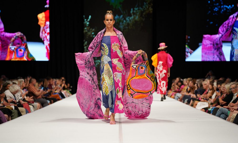 Yarrenyty Arltere Artists, Show Two, Country to Couture, 2024, photo by Dylan Buckee_183