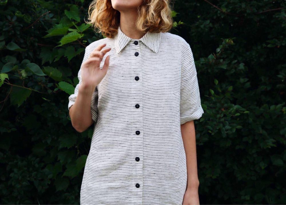 Linen dress Off/On linen