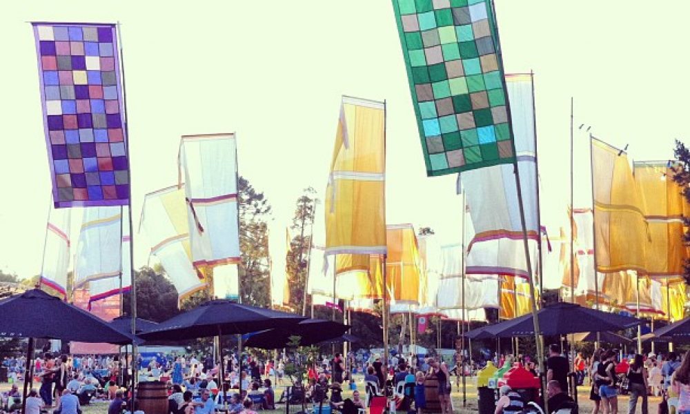 flags at WOMADelaide