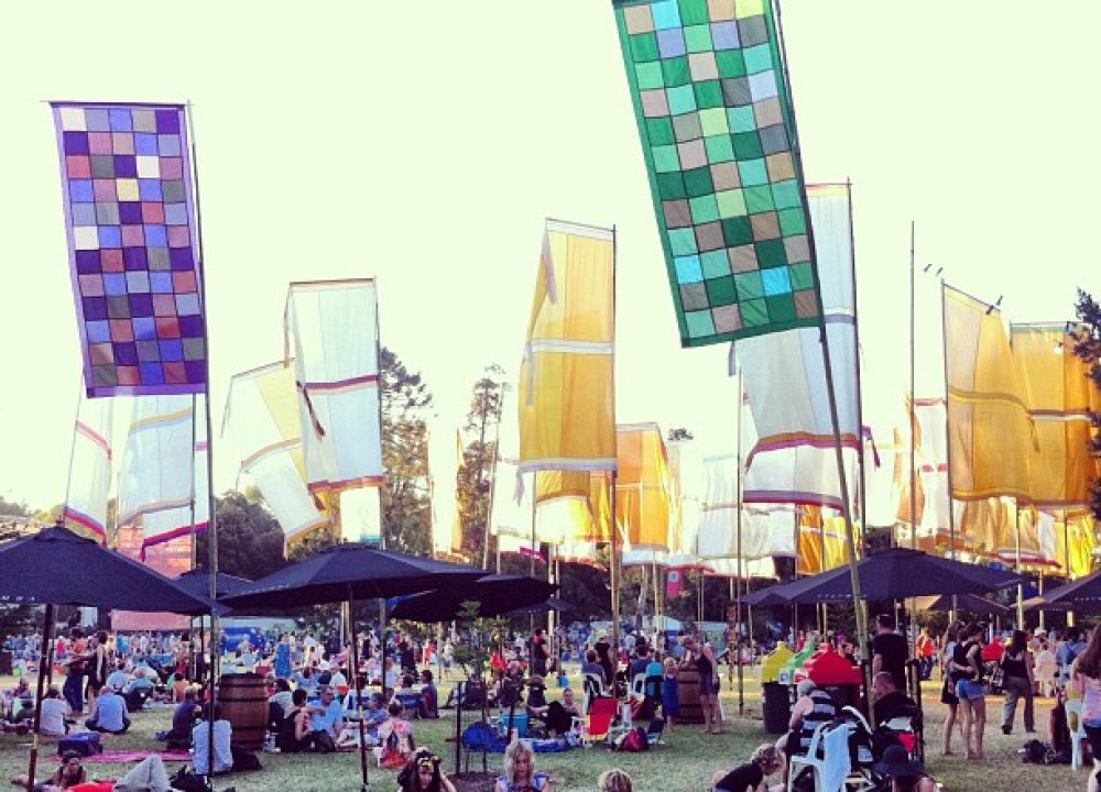 flags at WOMADelaide