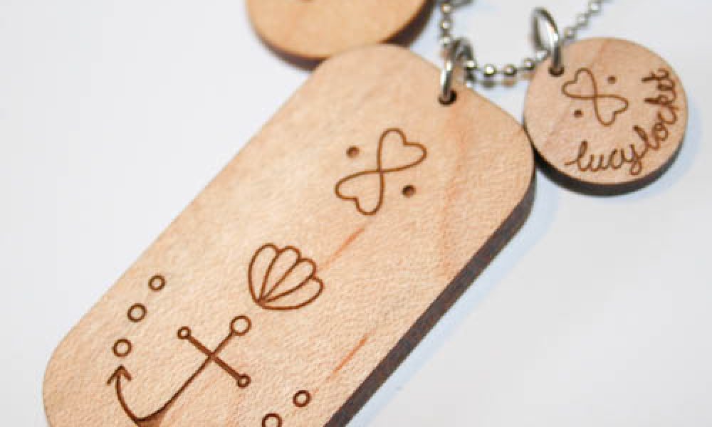 marry me to the sea monogram tag by Lucy Locket